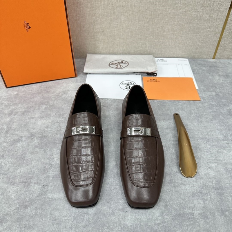 H**mes leather shoes